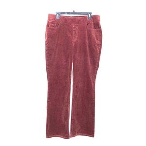 D&Co Denim and Company Woman’s Corduroy Burgundy Pants QVC